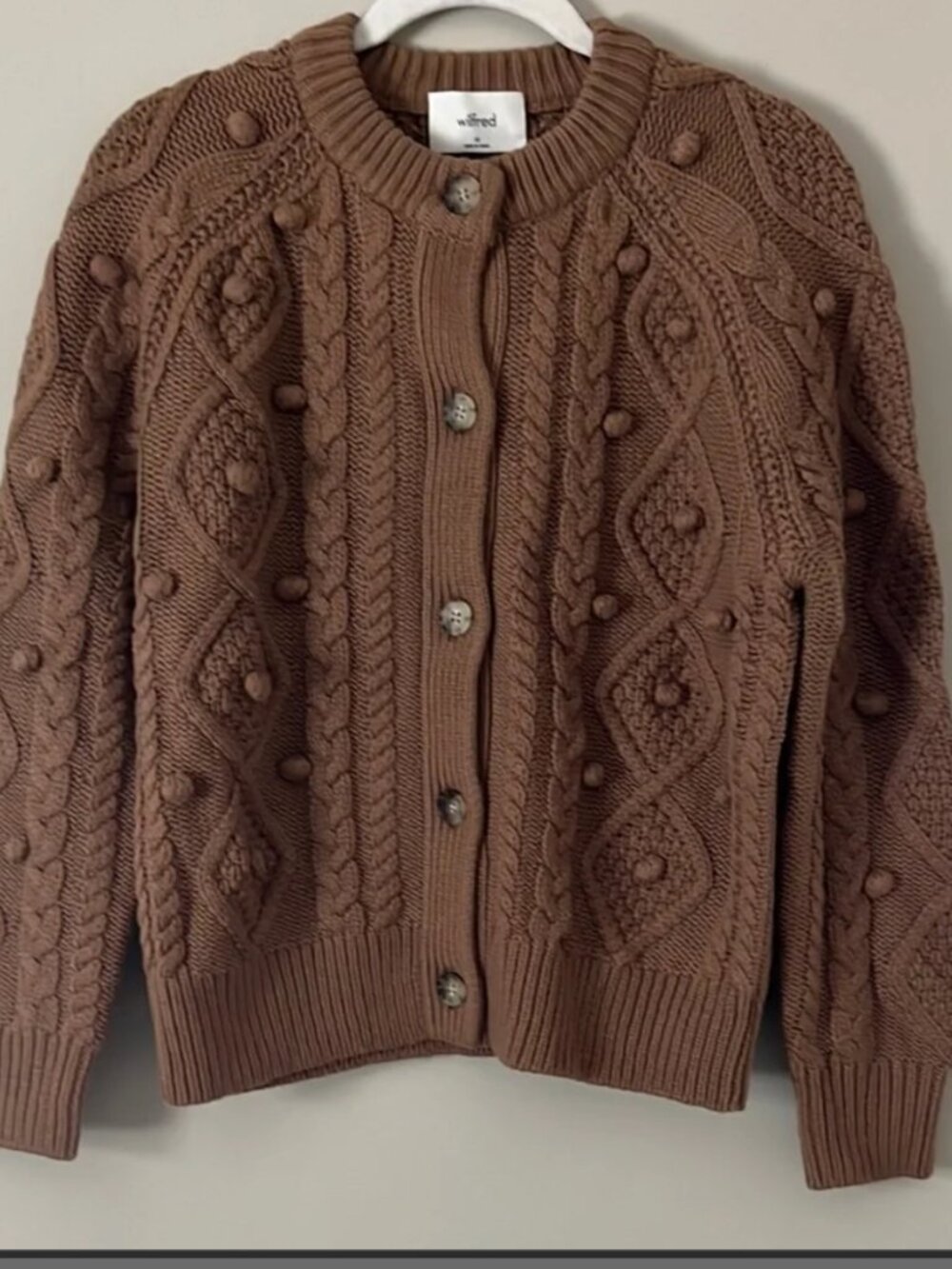 Wilfred Brown Sprinkle Cardigan Small